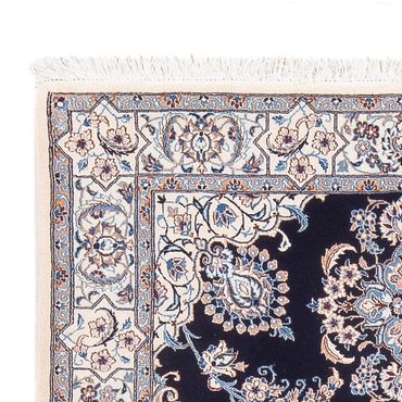 Tapis persan - Nain - Premium - 147 x 100 cm - bleu foncé