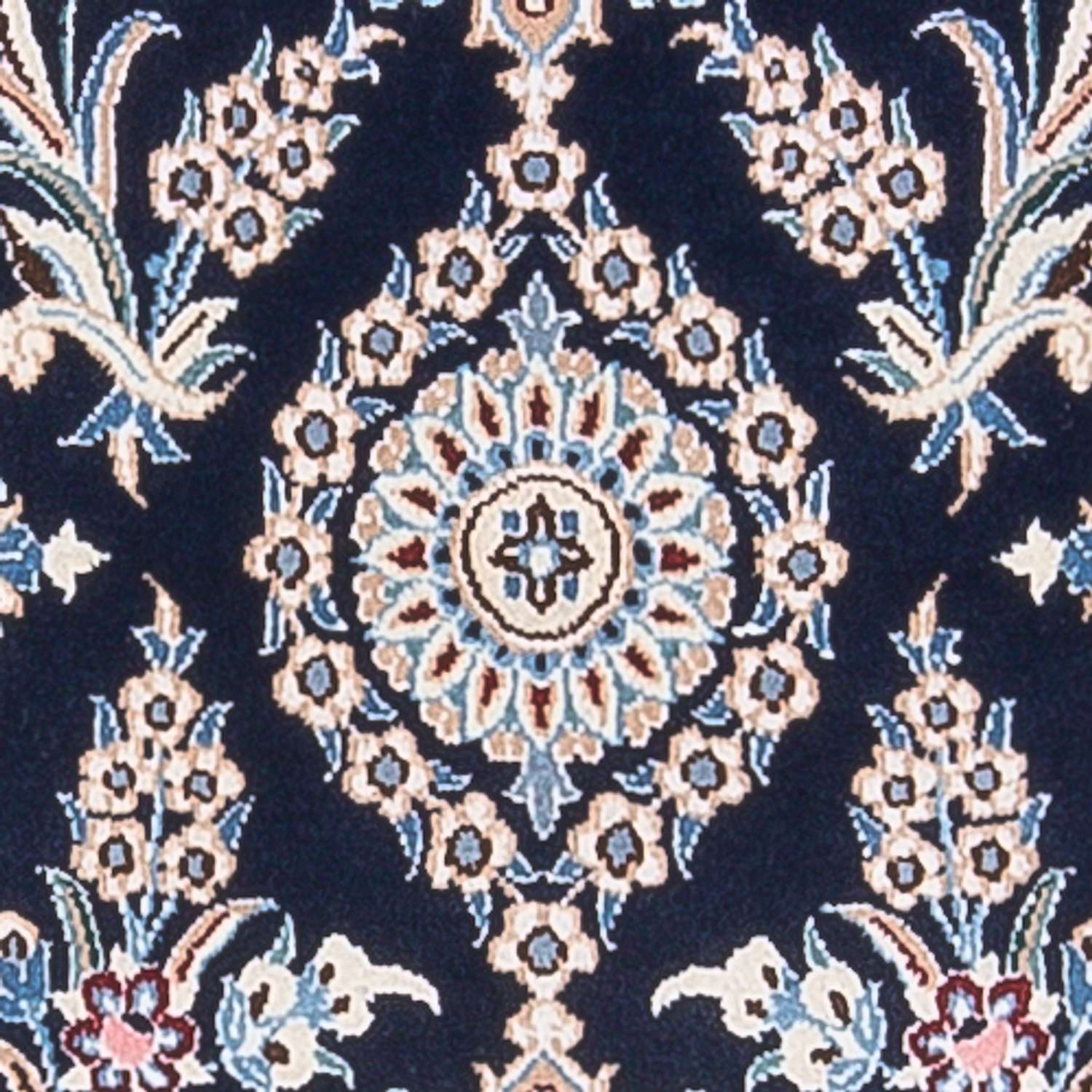 Tapis persan - Nain - Premium - 112 x 57 cm - bleu foncé