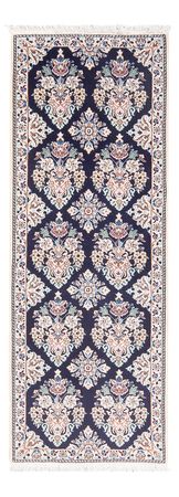 Alfombra de pasillo Alfombra Persa - Nain - Prima - 145 x 53 cm - azul oscuro