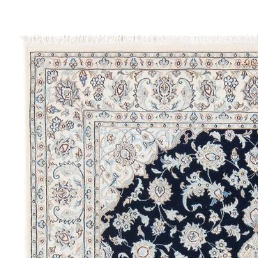 Tapete Persa - Nain - Premium - 207 x 146 cm - azul escuro