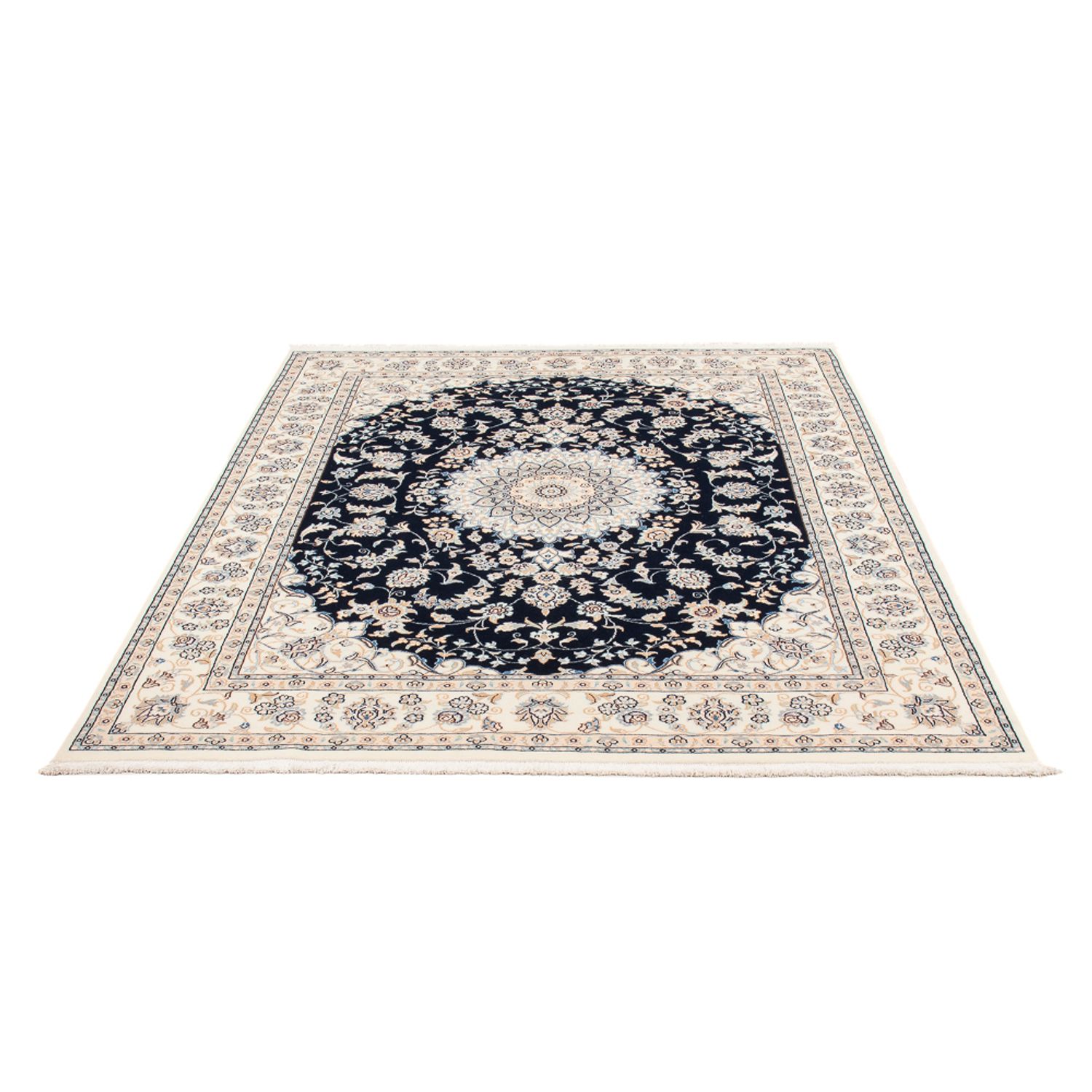 Tappeto Persero - Nain - Premio - 204 x 149 cm - blu scuro