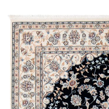 Tapis persan - Nain - Premium - 204 x 149 cm - bleu foncé