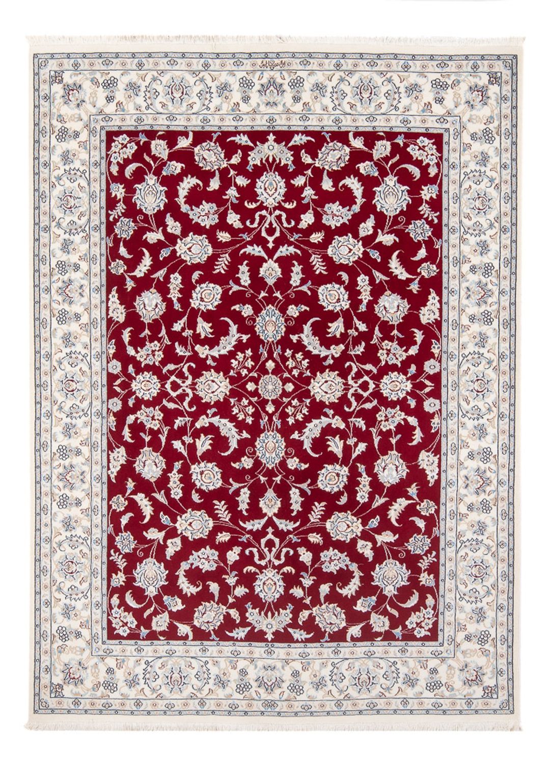 Tapis persan - Nain - Premium - 198 x 149 cm - rouge