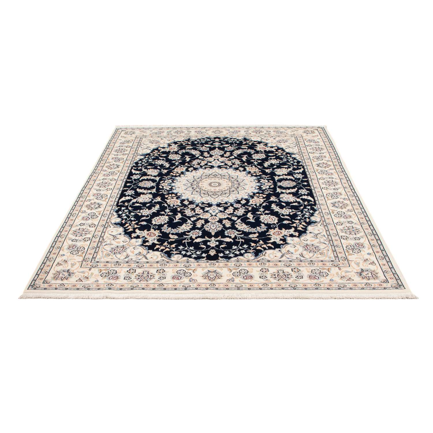 Perský koberec - Nain - Premium - 203 x 149 cm - tmavě modrá