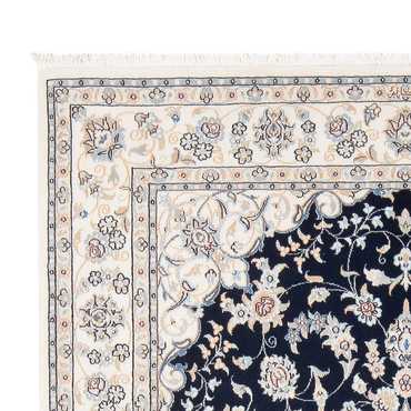 Tapete Persa - Nain - Premium - 203 x 149 cm - azul escuro