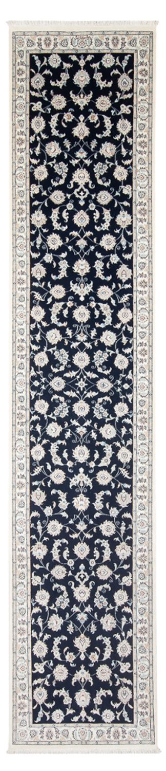 Biegacz Dywan perski - Nain - Premium - 394 x 92 cm - ciemnoniebieski