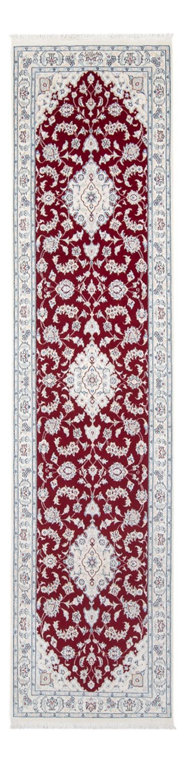 Corredor Tapete Persa - Nain - Premium - 292 x 80 cm - vermelho