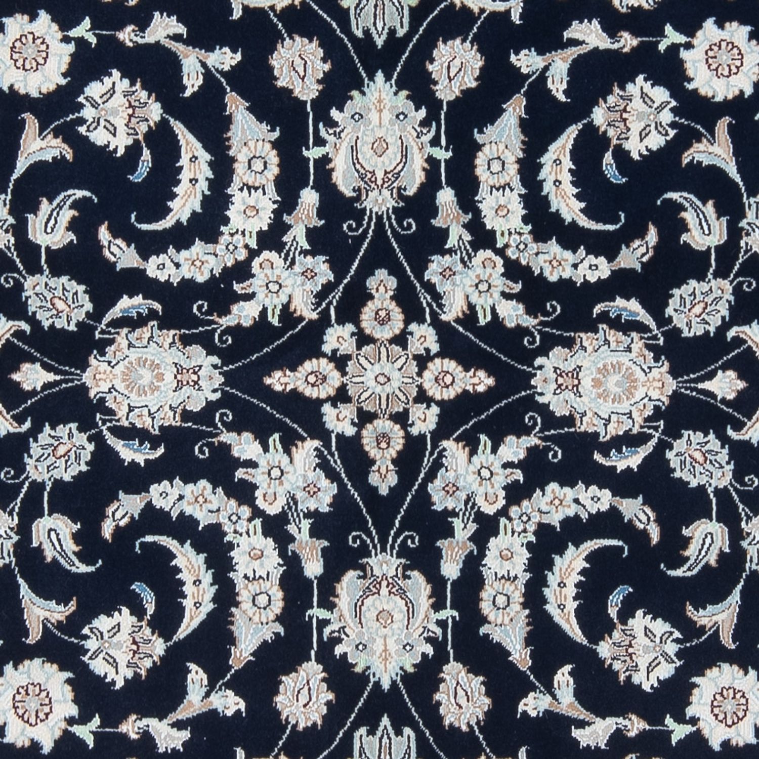 Tapis persan - Nain - Premium - 200 x 149 cm - bleu foncé