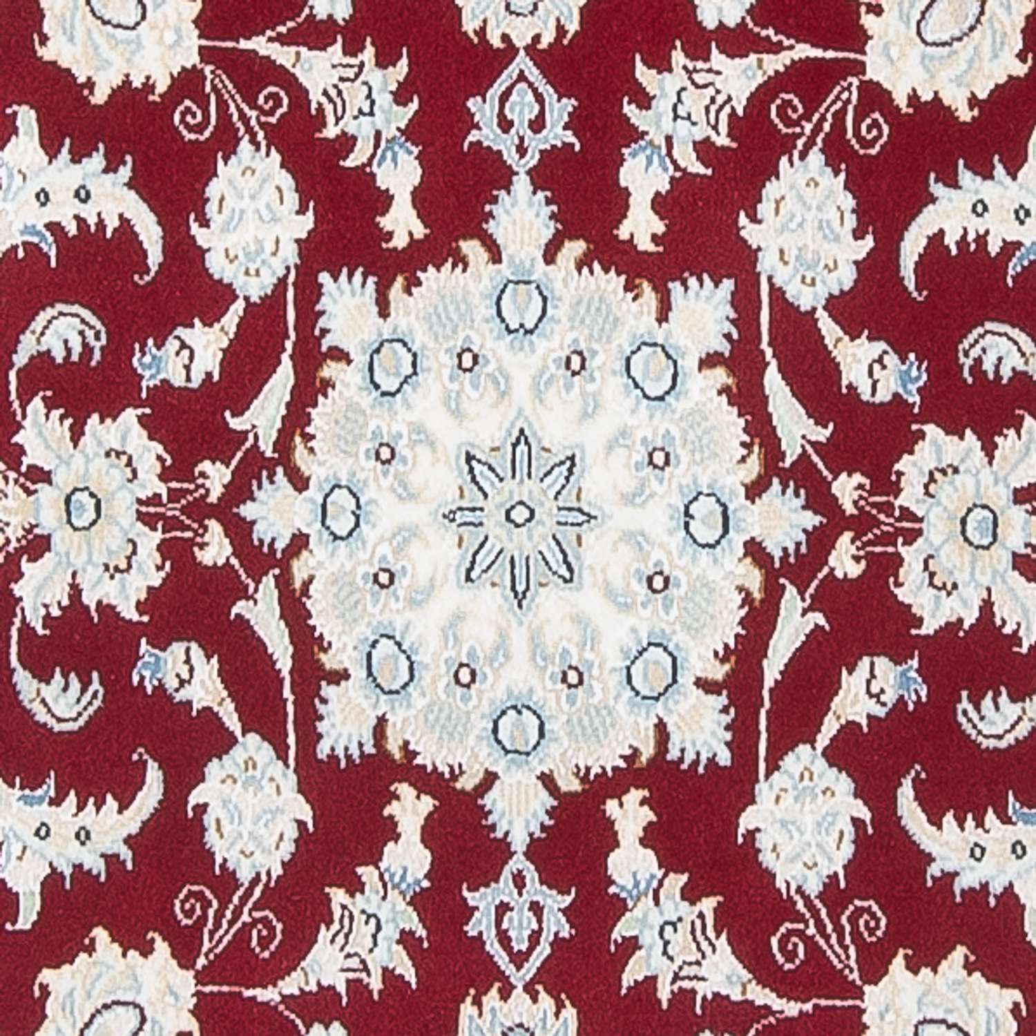 Tapis de couloir Tapis persan - Nain - Premium - 300 x 78 cm - rouge