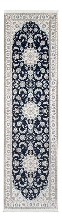 Tapis de couloir Tapis persan - Nain - Premium - 293 x 90 cm - bleu foncé