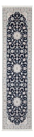 Alfombra de pasillo Alfombra Persa - Nain - Prima - 296 x 81 cm - azul oscuro