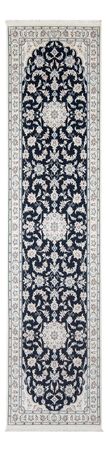 Loper Perzisch tapijt - Nain - Premium - 302 x 80 cm - donkerblauw