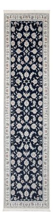 Loper Perzisch tapijt - Nain - Premium - 302 x 82 cm - donkerblauw