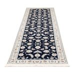 Corredor Tapete Persa - Nain - Premium - 302 x 82 cm - azul escuro