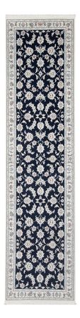 Alfombra de pasillo Alfombra Persa - Nain - Prima - 293 x 81 cm - azul oscuro