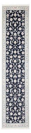 Tapis de couloir Tapis persan - Nain - Premium - 339 x 85 cm - bleu foncé