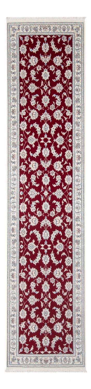 Tapis de couloir Tapis persan - Nain - Premium - 312 x 81 cm - rouge