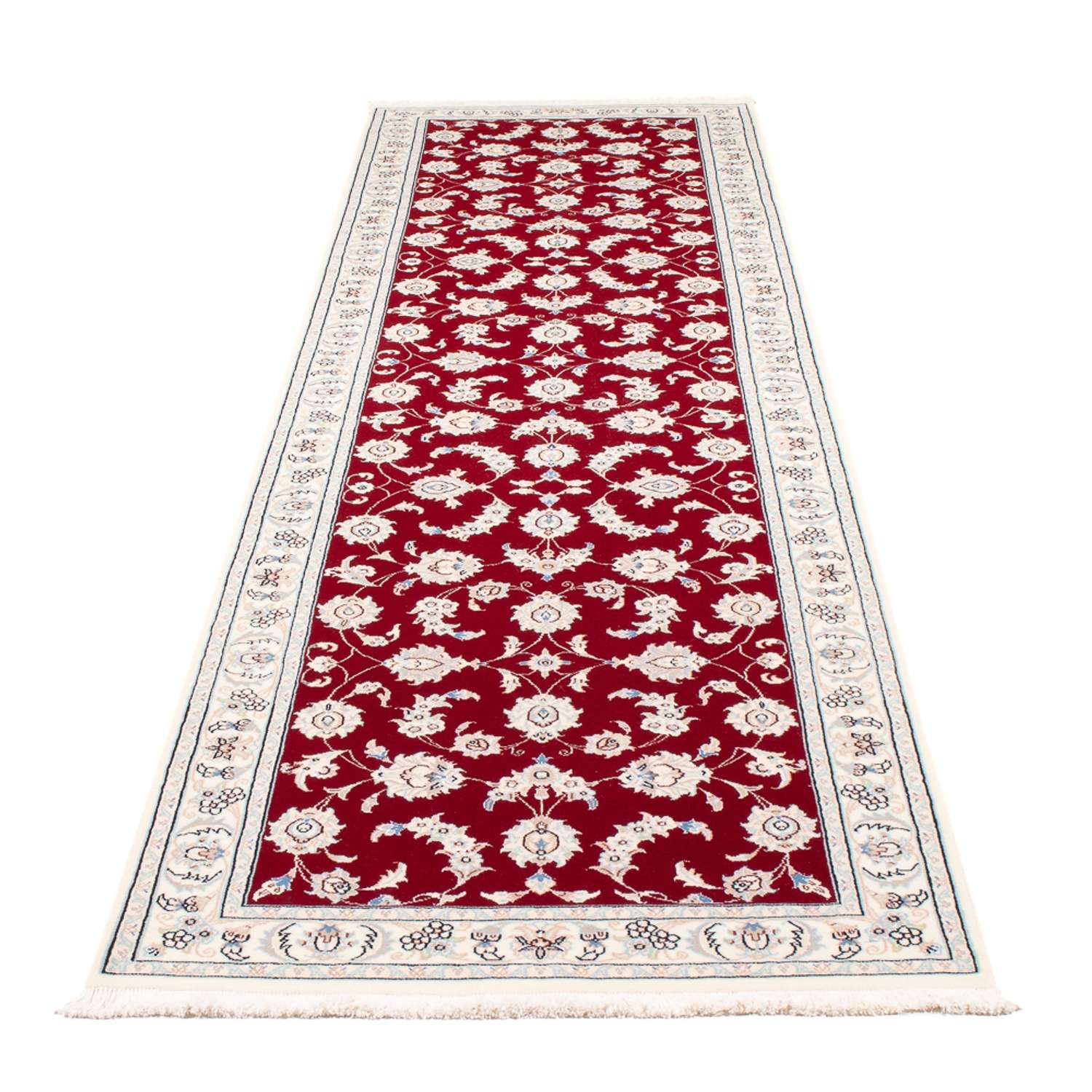 Runner Perský koberec - Nain - Premium - 312 x 81 cm - červená