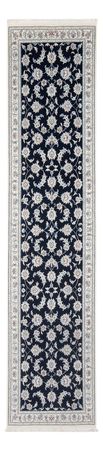 Corredor Tapete Persa - Nain - Premium - 302 x 80 cm - azul escuro