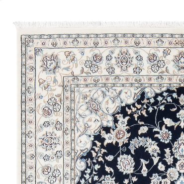 Tapis persan - Nain - Premium - 199 x 150 cm - bleu foncé