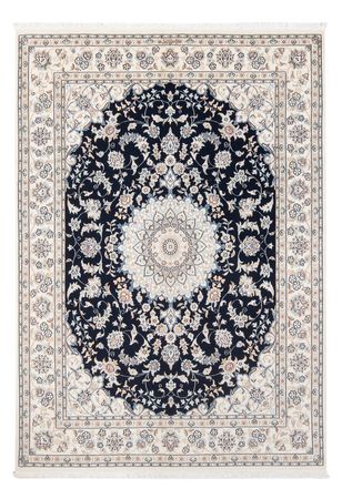 Tapis persan - Nain - Premium - 206 x 150 cm - bleu foncé