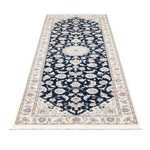 Tapis de couloir Tapis persan - Nain - Premium - 246 x 80 cm - bleu foncé