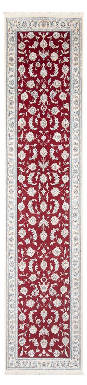 Alfombra de pasillo Alfombra Persa - Nain - Prima - 346 x 86 cm - rojo