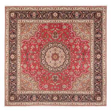 Tappeto Persero - Tabriz - Reale quadrato  - 252 x 252 cm - rosso