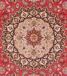 Tapete Persa - Tabriz - Royal praça  - 252 x 252 cm - vermelho