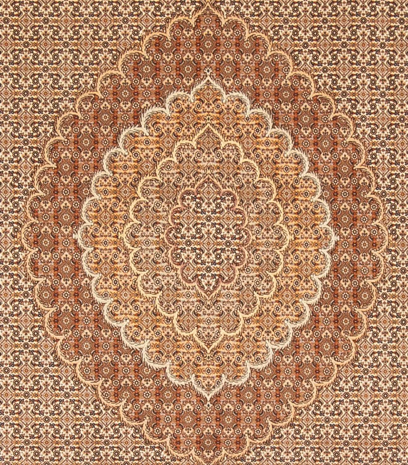 Persisk teppe - Tabriz - 290 x 250 cm - lysebrun