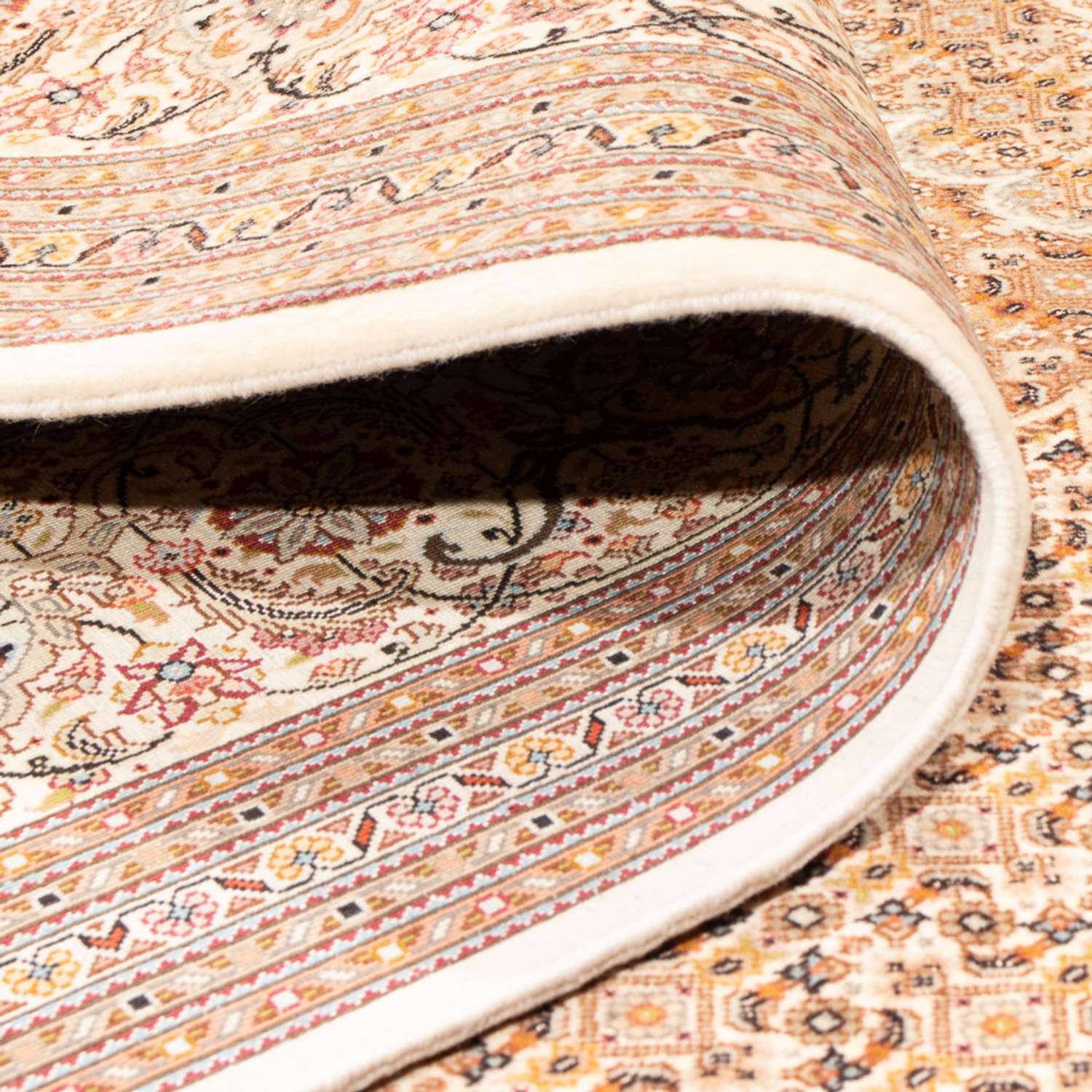 Perský koberec - Tabríz - 290 x 250 cm - světle hnědá