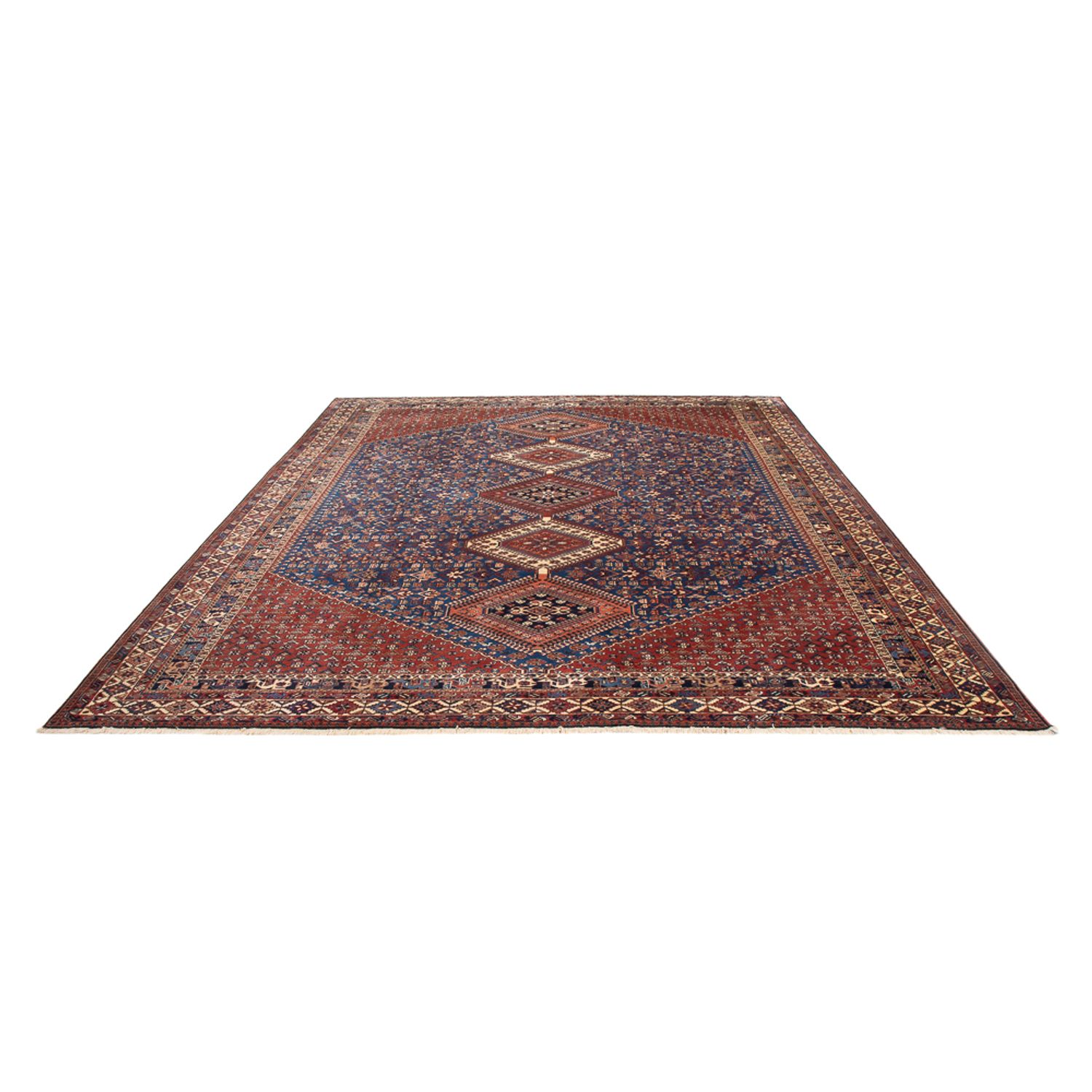 Tapis persan - Nomadic - 352 x 245 cm - bleu foncé