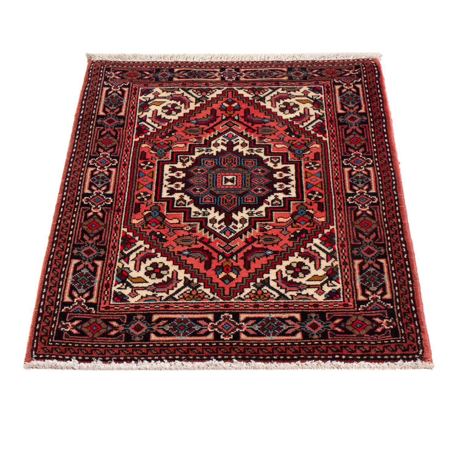 Tapis persan - Nomadic - 89 x 59 cm - rouge