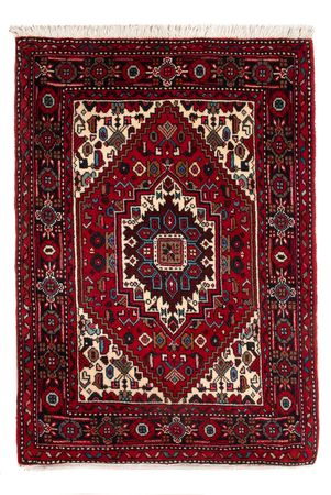 Tapis persan - Nomadic - 91 x 61 cm - rouge