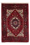 Perserteppich - Nomadic - 91 x 61 cm - rot