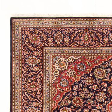 Tapis persan - Keshan - 312 x 201 cm - bleu foncé