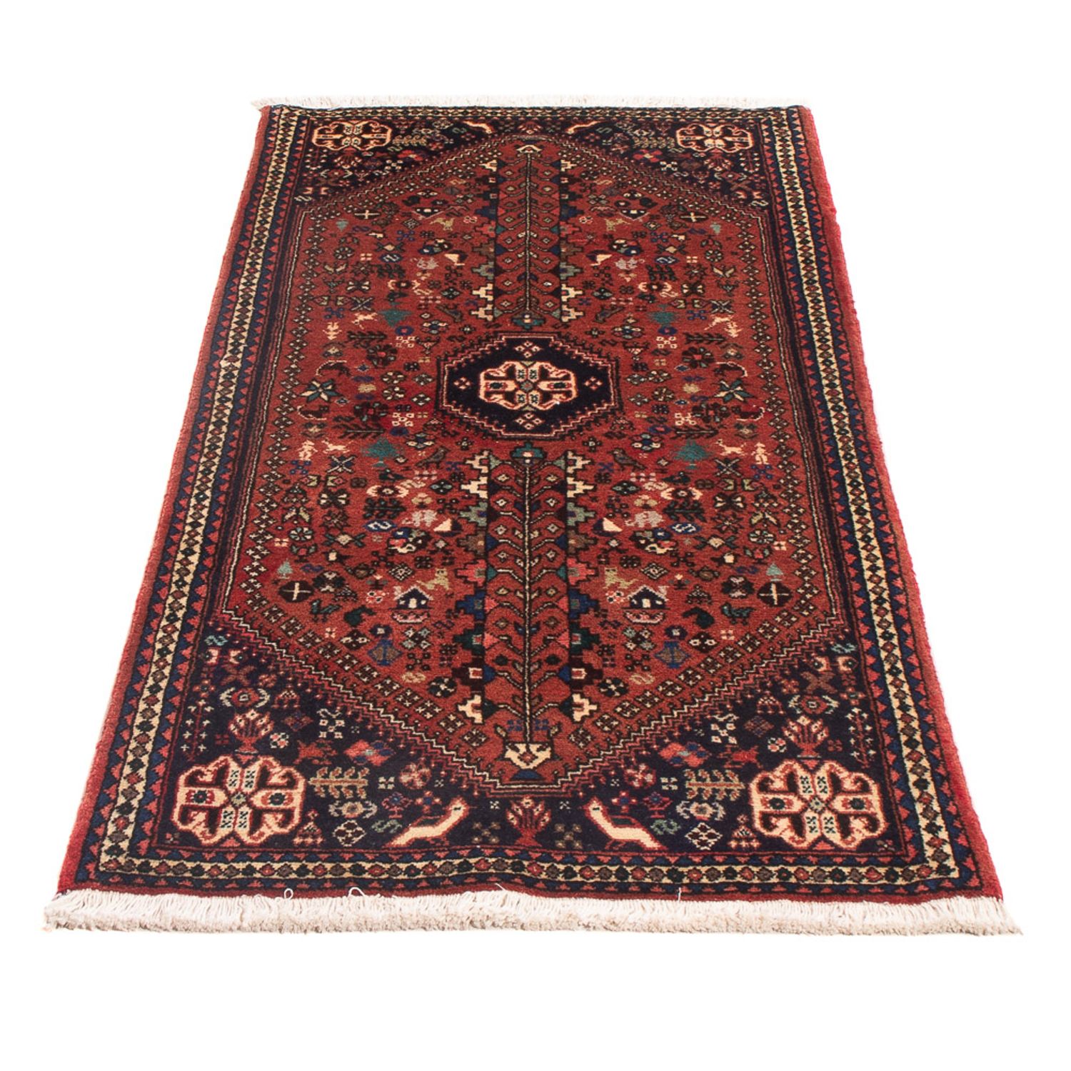 Tapis persan - Nomadic - 142 x 65 cm - rouge