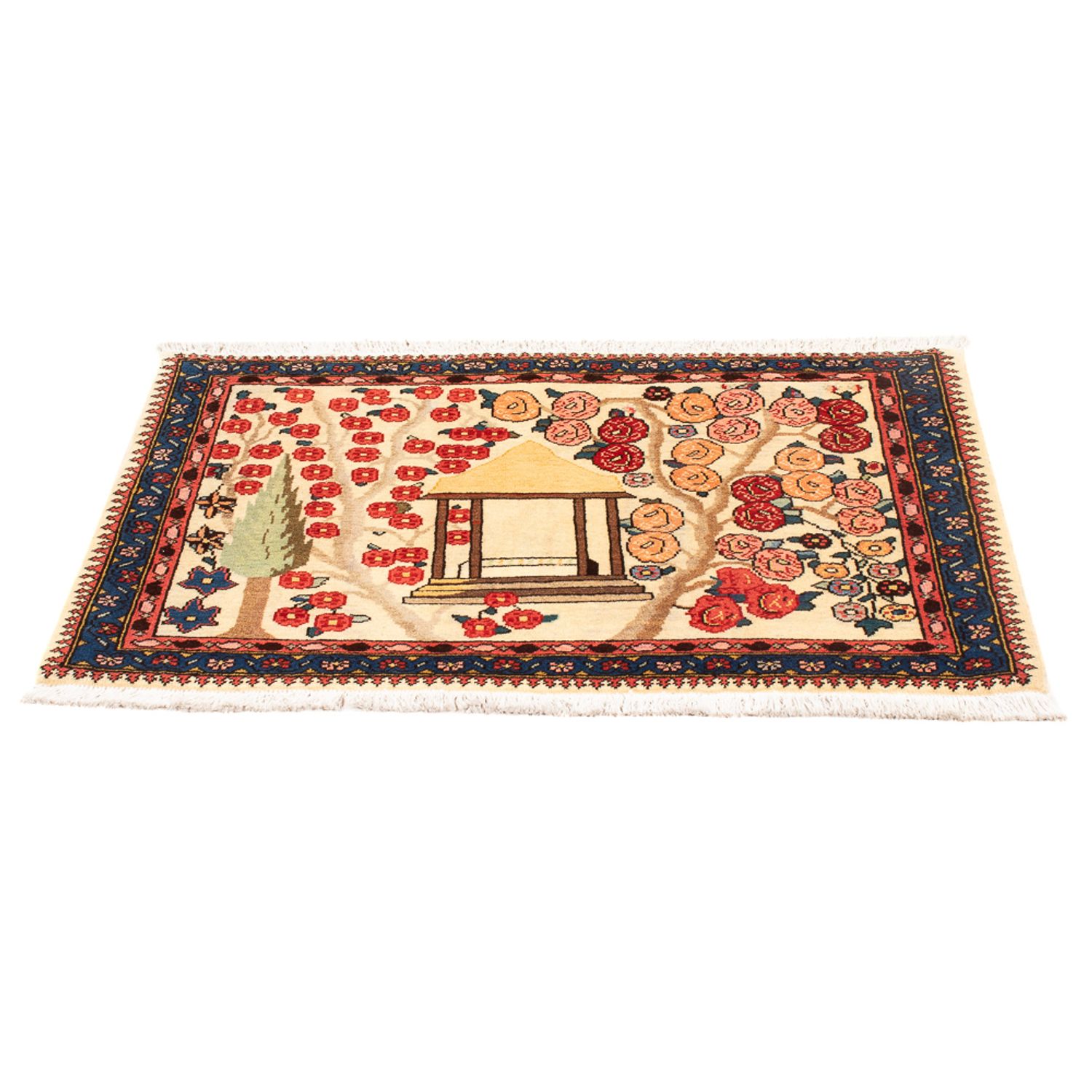 Tapis persan - Nomadic - 87 x 60 cm - multicolore