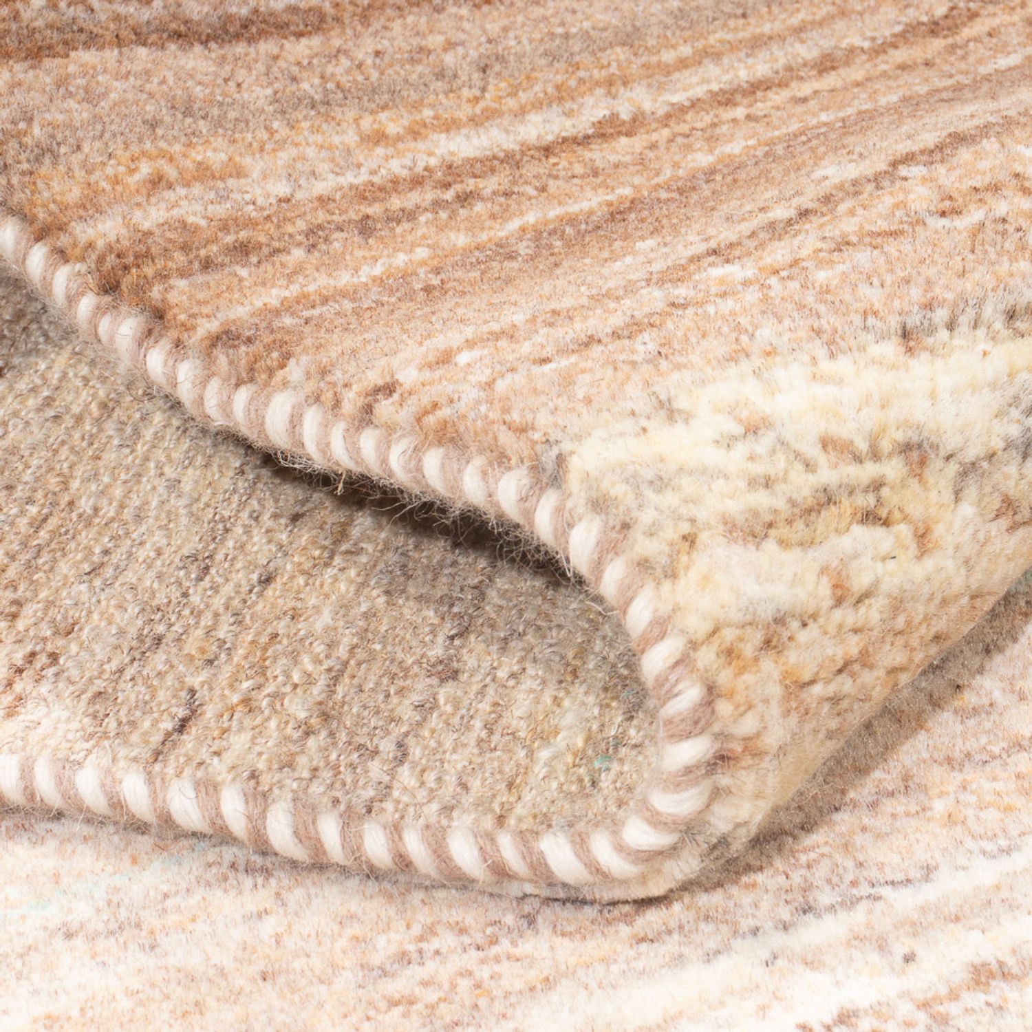 Tappeto corsia Tappeto Gabbeh - Persero - 332 x 75 cm - naturale