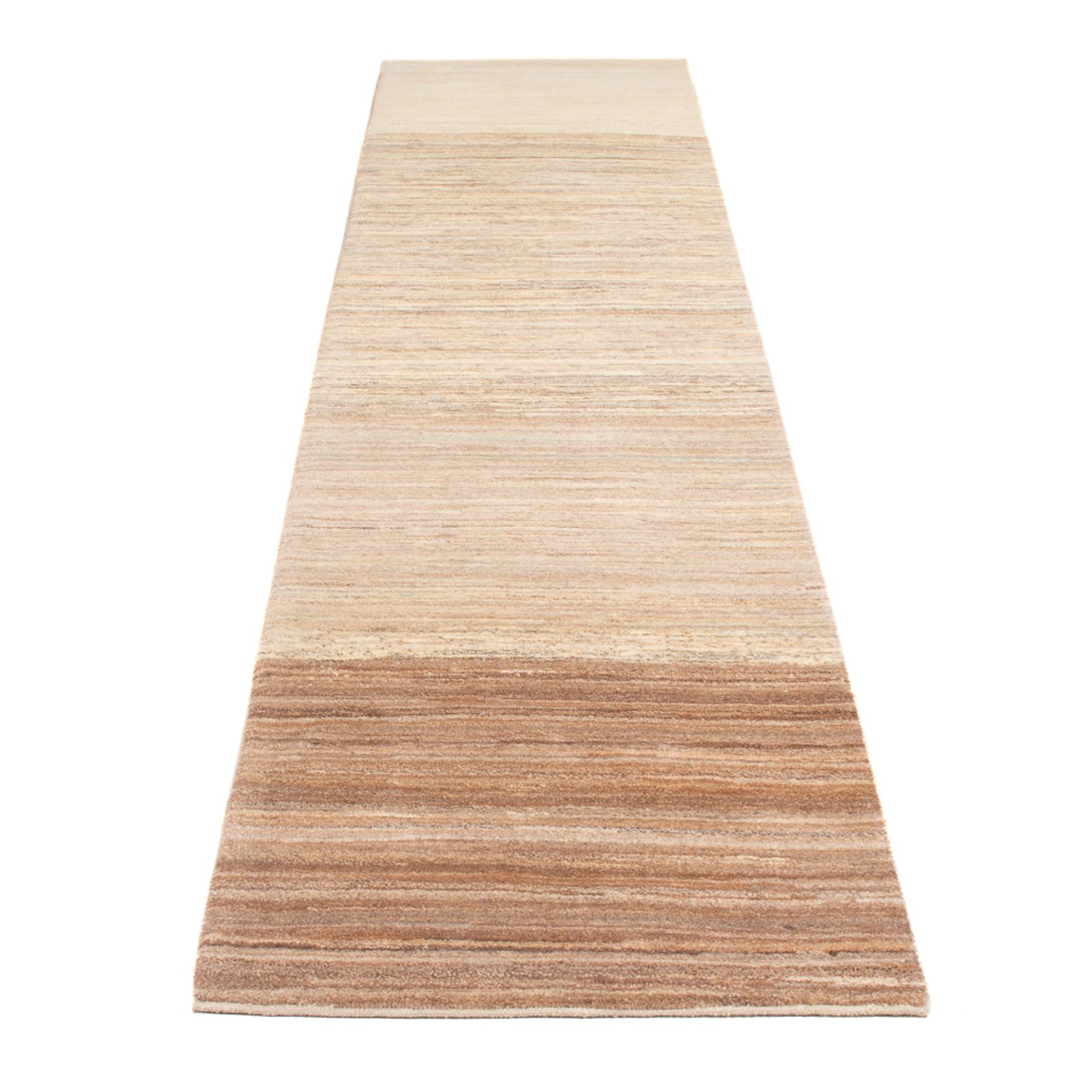 Tappeto corsia Tappeto Gabbeh - Persero - 332 x 75 cm - naturale