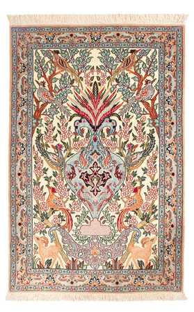 Dywan perski - Isfahan - Premium - 105 x 73 cm - wielokolorowy