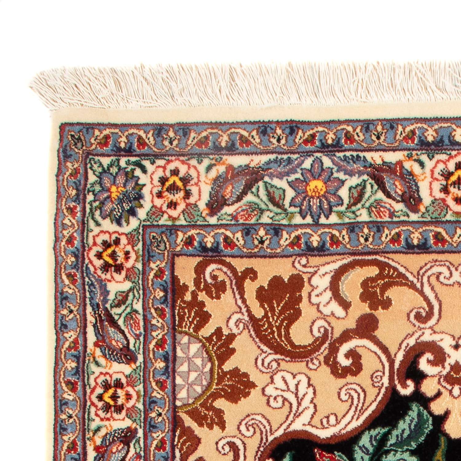 Perzisch tapijt - Isfahan - Premium - 105 x 70 cm - donkerblauw