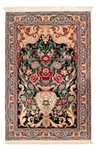 Persisk matta - Isfahan - Premium - 105 x 70 cm - mörkblå