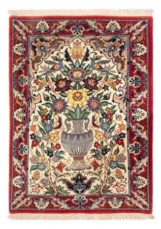 Tapis persan - Isfahan - Premium - 97 x 70 cm - crème