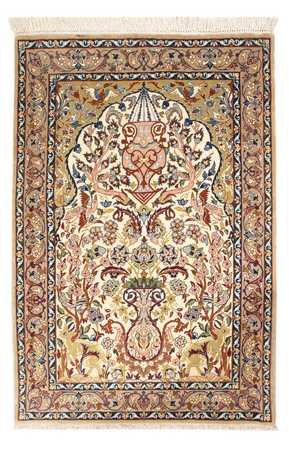 Persisk matta - Isfahan - Premium - 110 x 74 cm - grädde