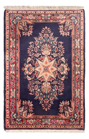 Tapis persan - Classique - 100 x 67 cm - bleu foncé