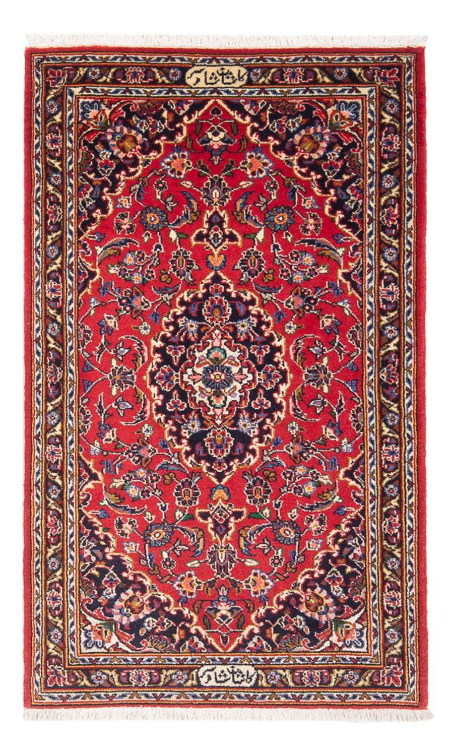 Tapete persa - Keshan - 127 x 67 cm - vermelho