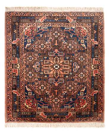 Tapis persan - Nomadic - 90 x 75 cm - bleu