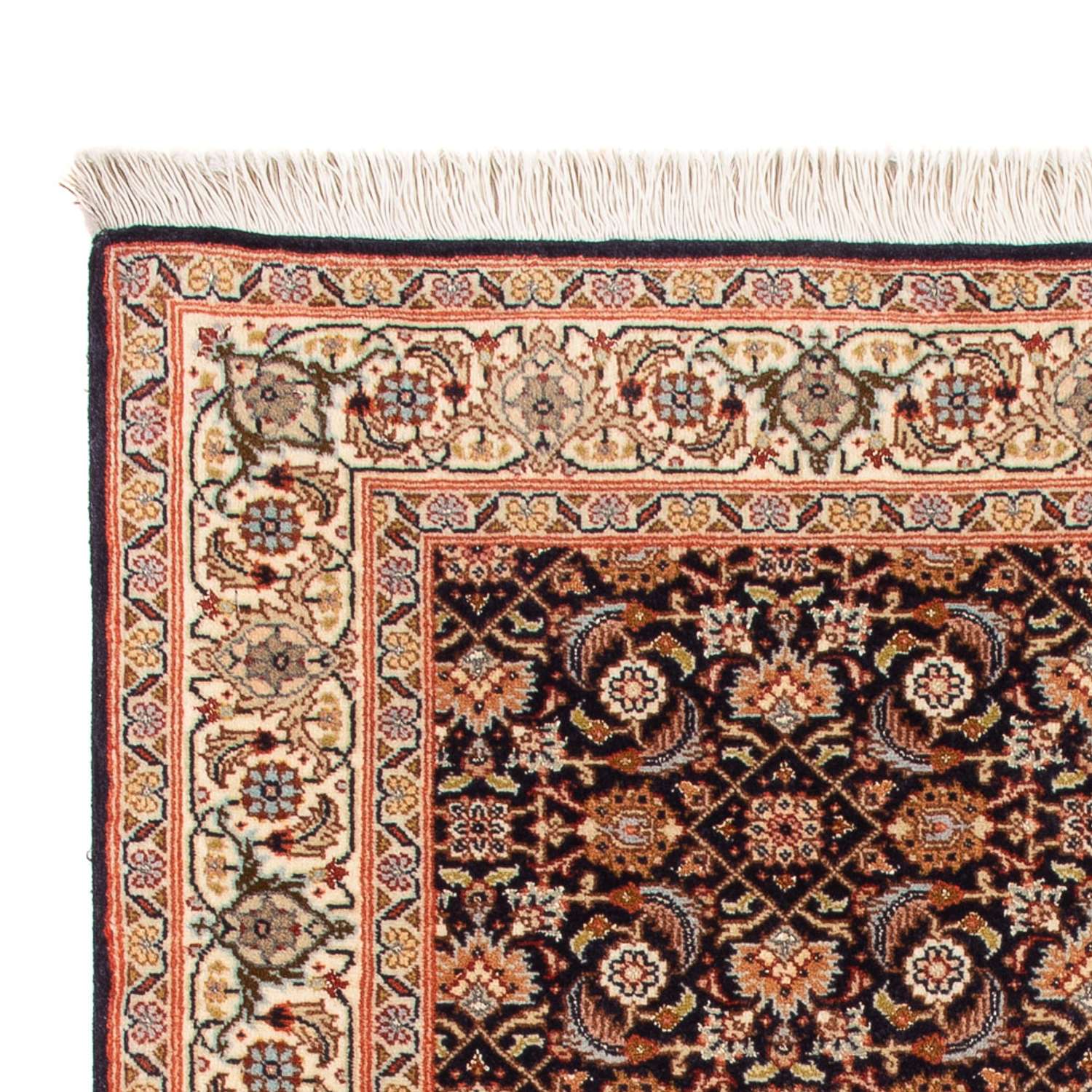 Alfombra Persa - Tabriz - Real - 117 x 83 cm - azul oscuro