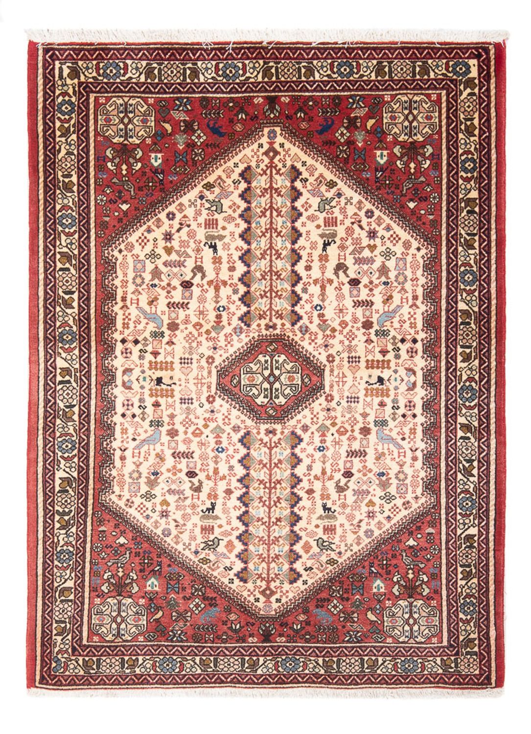 Persisk teppe - Nomadisk - 145 x 105 cm - krem